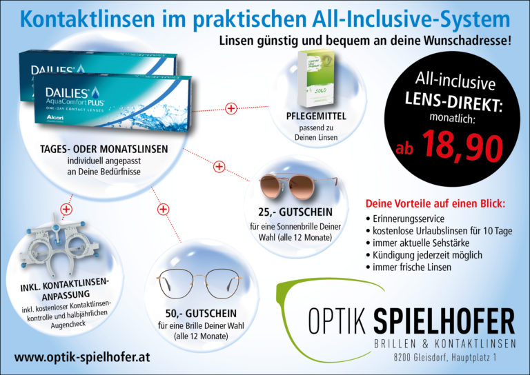 Linsen Abo Lens Direct Optik Spielhofer Gleisdorf